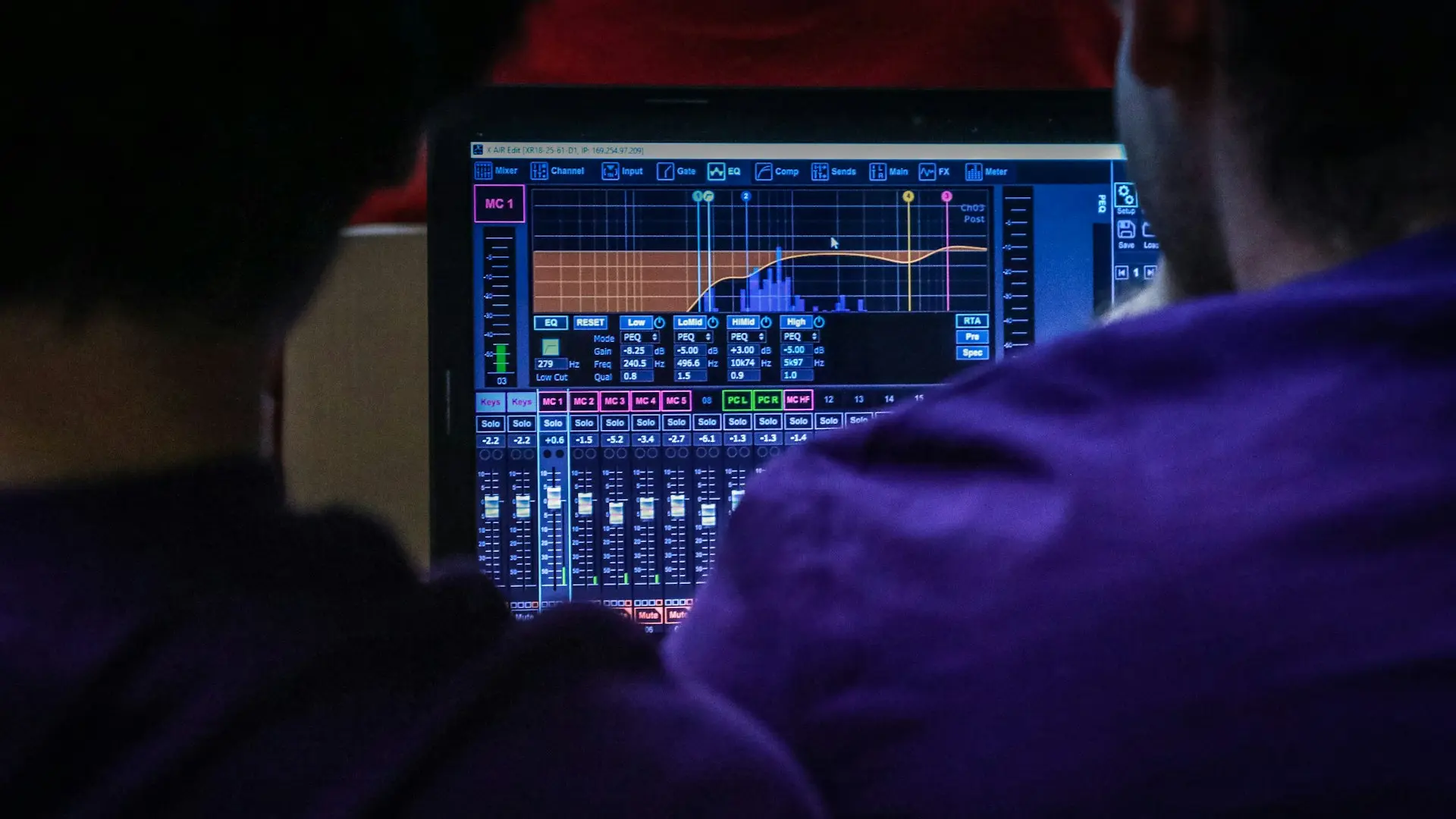 man playing flat screen monitor